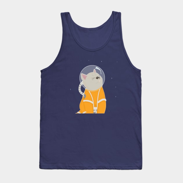 Space Cat Tank Top by Momo_Cas99